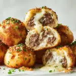 Garlic Parmesan Cheeseburger Bombs