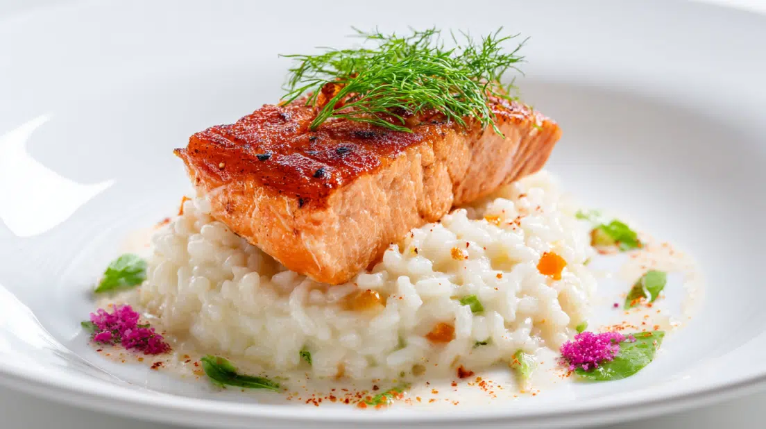 Japanese Style Risotto with Seared Salmon: A Delicious Family Favorite