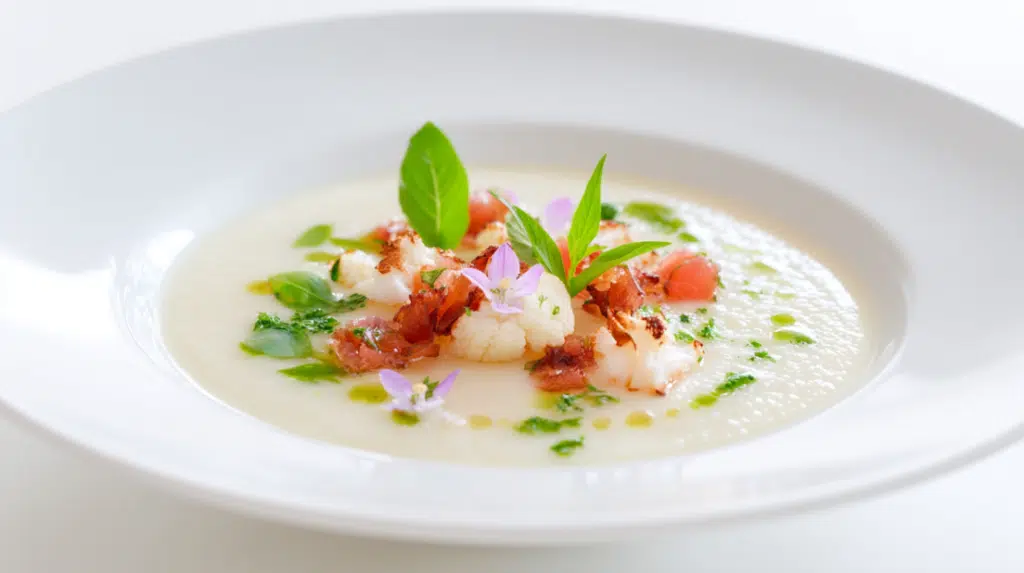 Mediterranean Cauliflower Soup