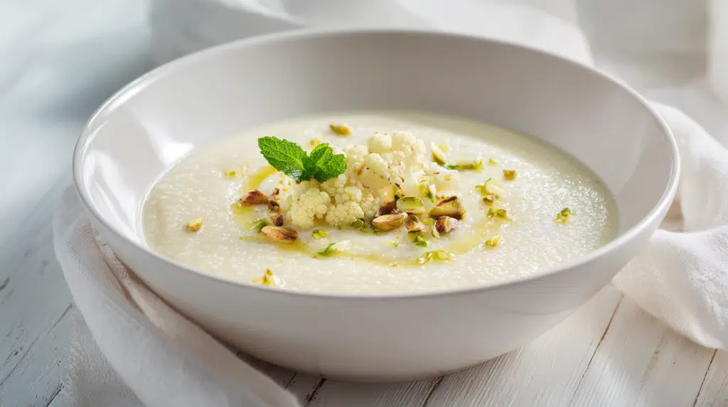 Mediterranean Cauliflower Soup
