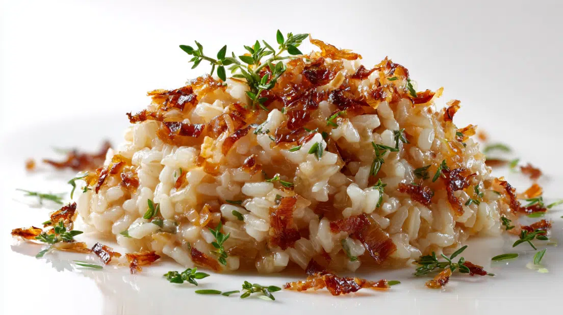 Tasty Caramelized Onion Risotto: A Comforting Family Favorite!