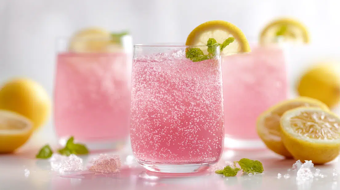 Zesty Honey Lemon Pink Soda to Refresh Your Summer Moments