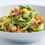 Asian Cucumber and Chickpea Slaw with Sesame Dressing