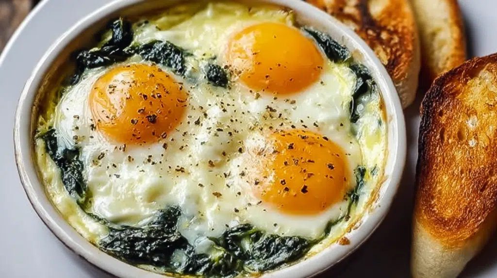 Baked Eggs Florentine
