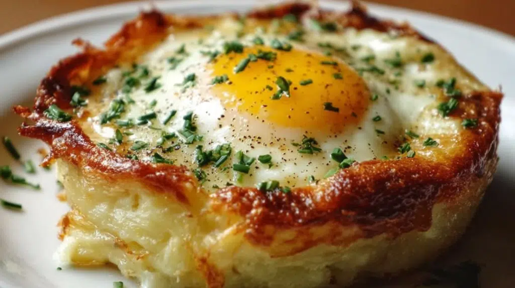 Baked Eggs Napoleon 