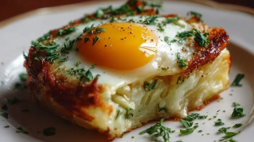 Baked Eggs Napoleon