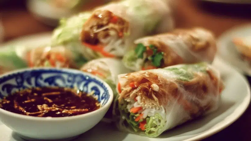  Bang Bang Chicken Rice Paper Rolls
