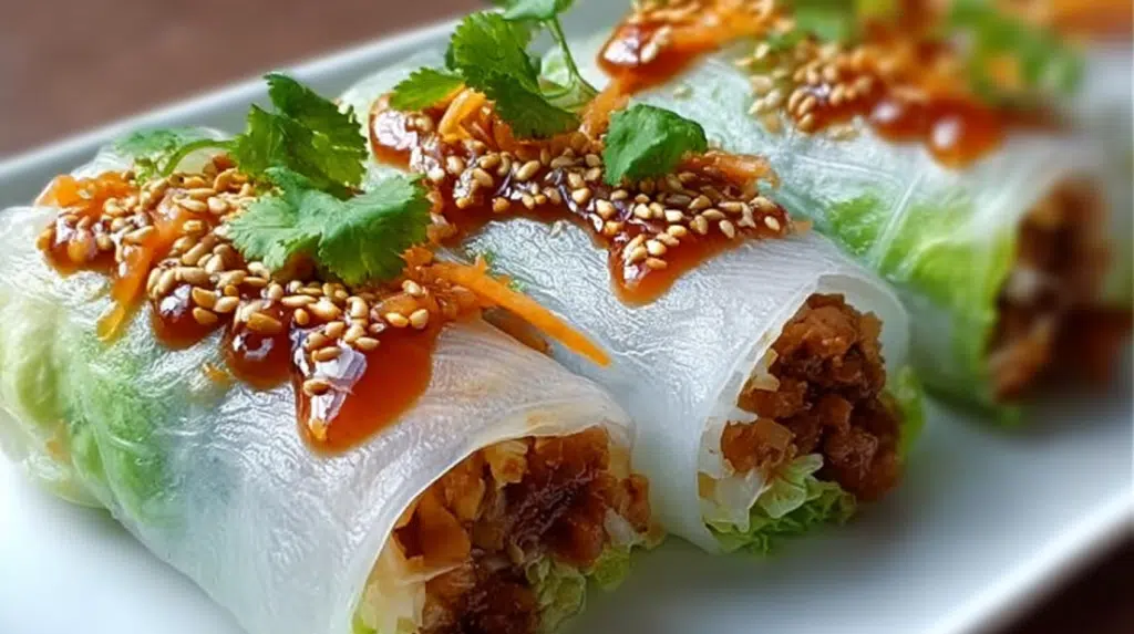 Big Mac Rice Paper Rolls