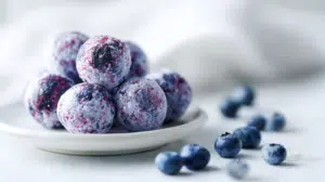 Blueberry Cheesecake Protein Balls