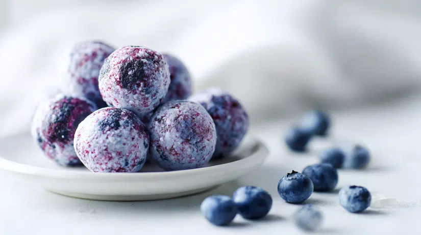 Blueberry Cheesecake Protein Balls