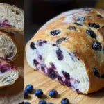 Blueberry Lemon Cream Cheese Sourdough Loaf