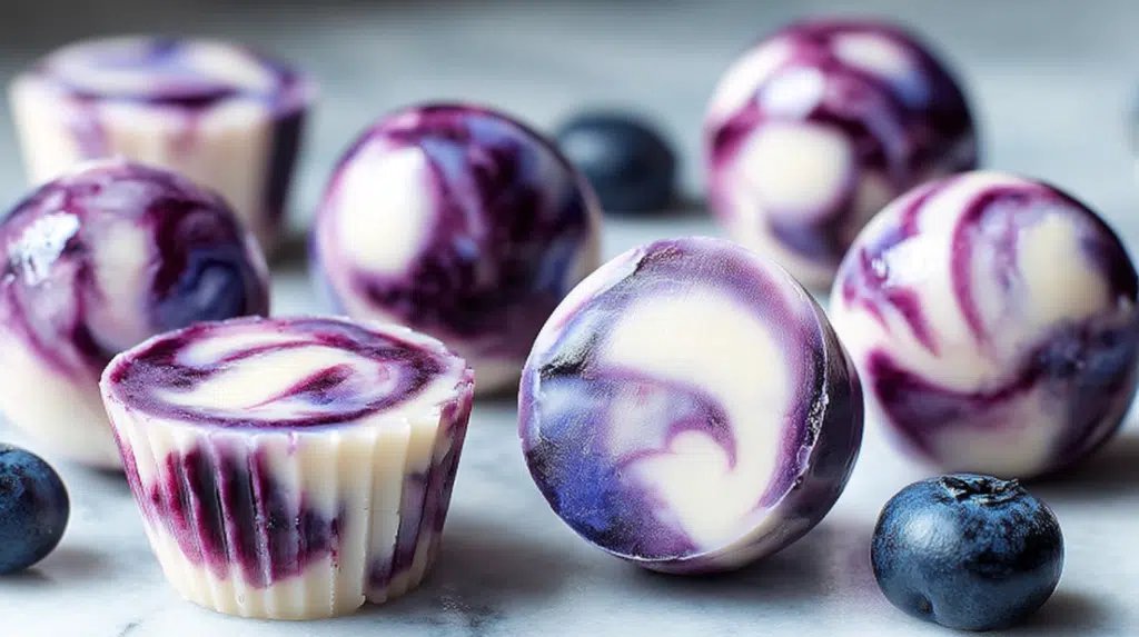 Blueberry Swirl Yogurt Bites