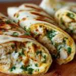 Cheesy Garlic Chicken Wraps