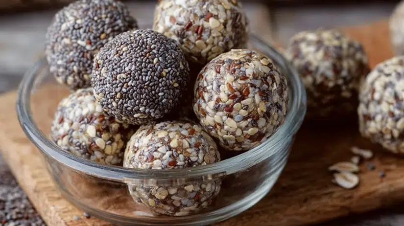 Chia and Flaxseed Energy Balls