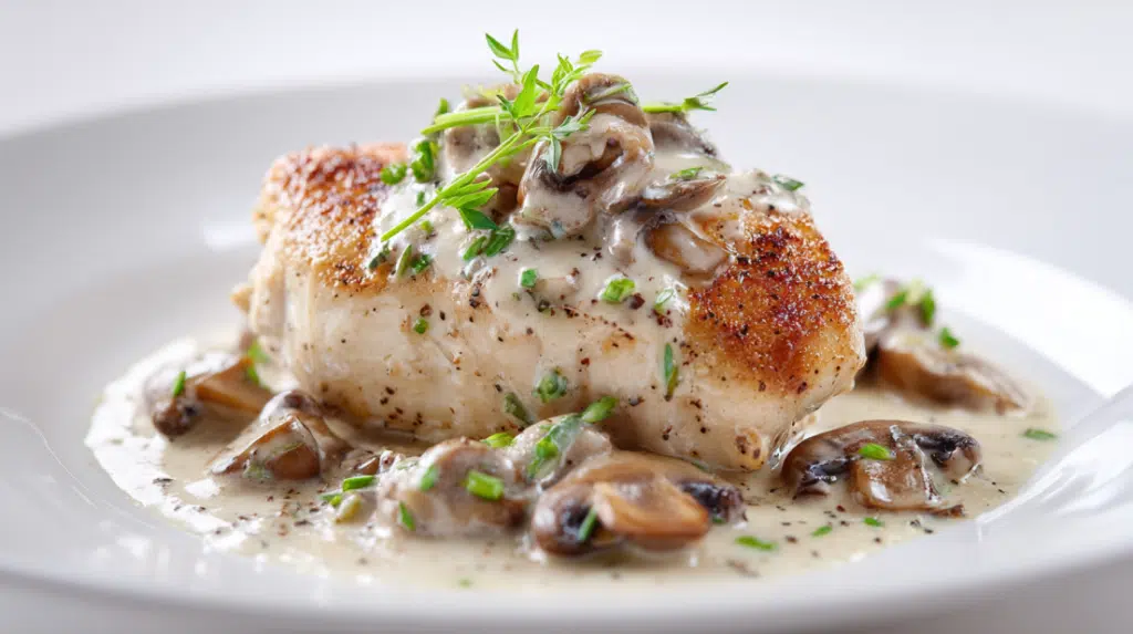 Chicken Breast in Creamy Mushroom Sauce