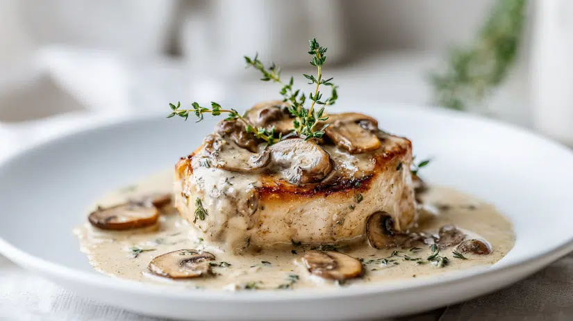 Chicken Breast in Creamy Mushroom Sauce