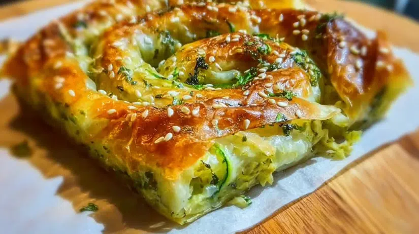 Crispy Rice Paper Spanakopita with Zucchini, A Fresh Twist!