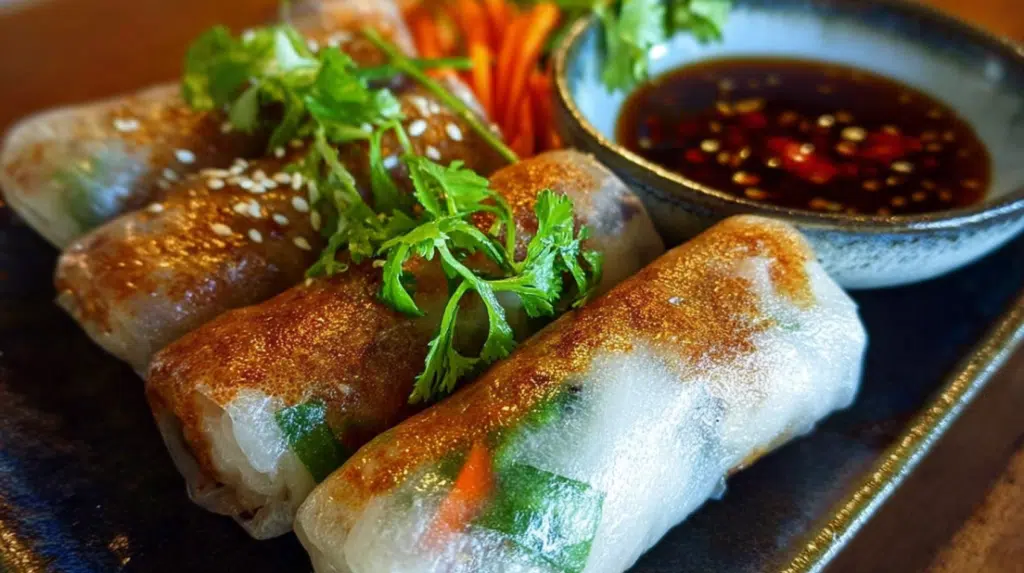 Crispy Rice Paper Spring Rolls