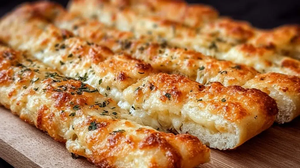 Crispy Sourdough Cheesy Breadsticks