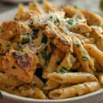 Healthy Garlic Parmesan Chicken Pasta