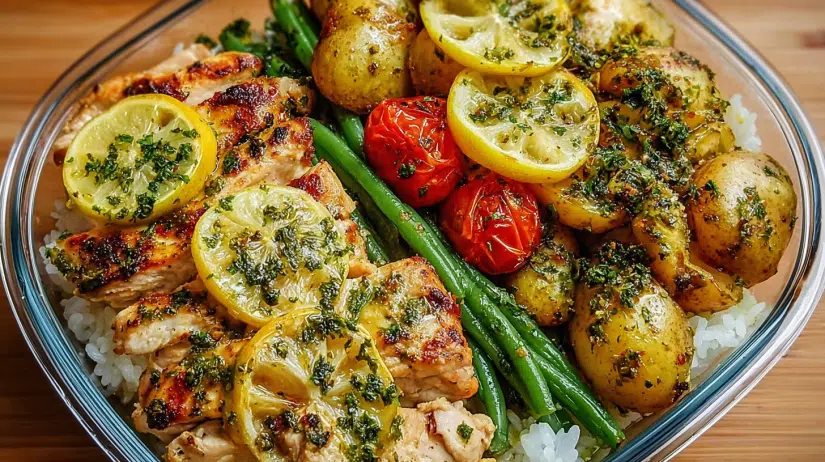 Healthy Lemon Garlic Chicken Meal Prep Bowls: Your Weeknight Dinner Savior