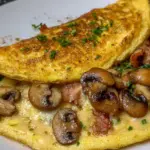 Keto Bacon & Mushroom Omelette