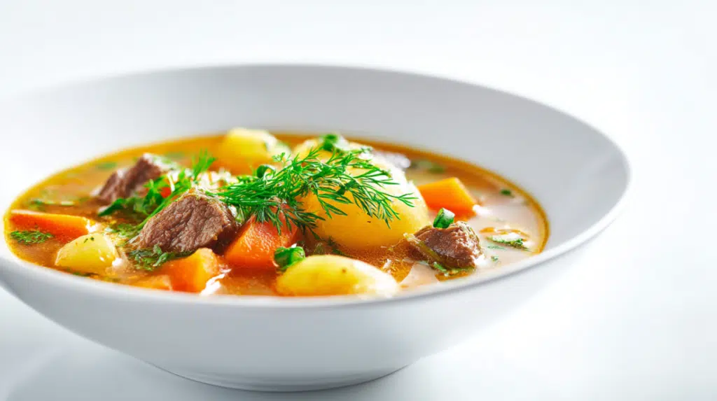 Loaded Potato Beef Soup