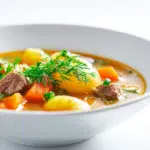 Loaded Potato Beef Soup