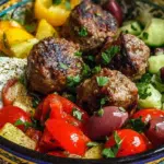 Mediterranean Beef Meatball Bowl