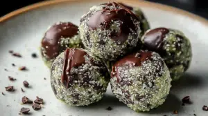 Mint Chocolate Chip Protein Balls