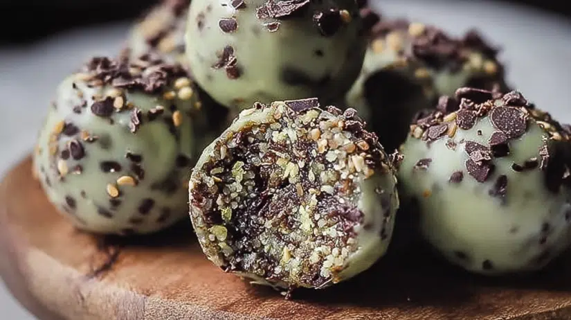 Mint Chocolate Chip Protein Balls