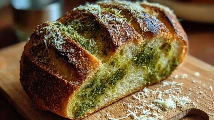 Pesto Parmesan Sourdough
