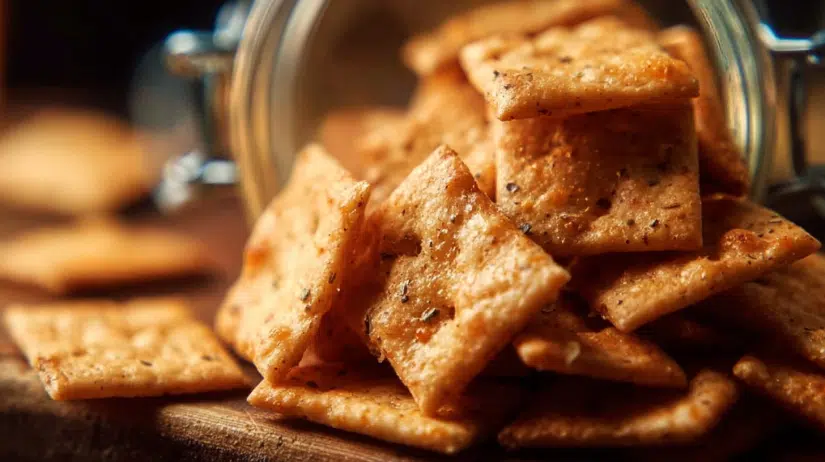 Sourdough Cheese Crackers