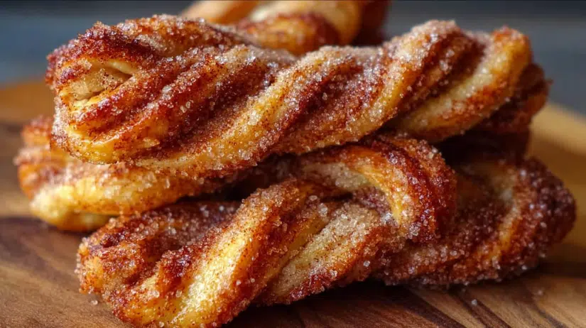 Sourdough Discard Cinnamon Sugar Twists