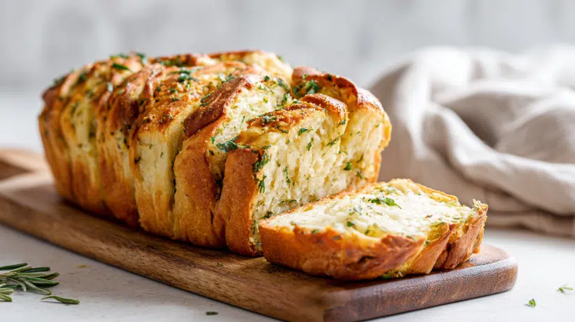 Sourdough Discard Garlic Pull Apart Bread