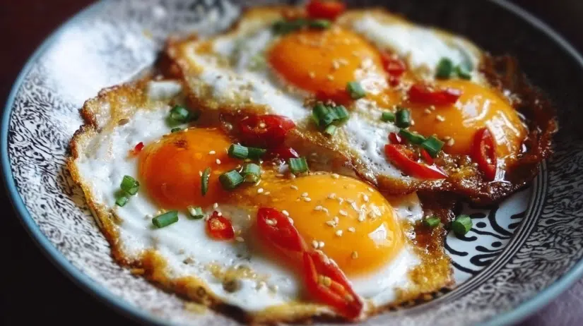 Spicy Sweet and Sour Fried Eggs
