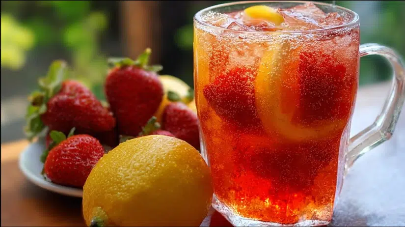 Strawberry Peach Lemonade