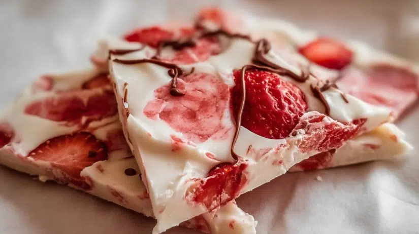 Strawberry Yogurt Bark