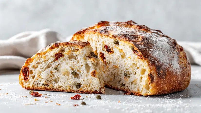 Sun-Dried Tomato Sourdough Bread with Capers
