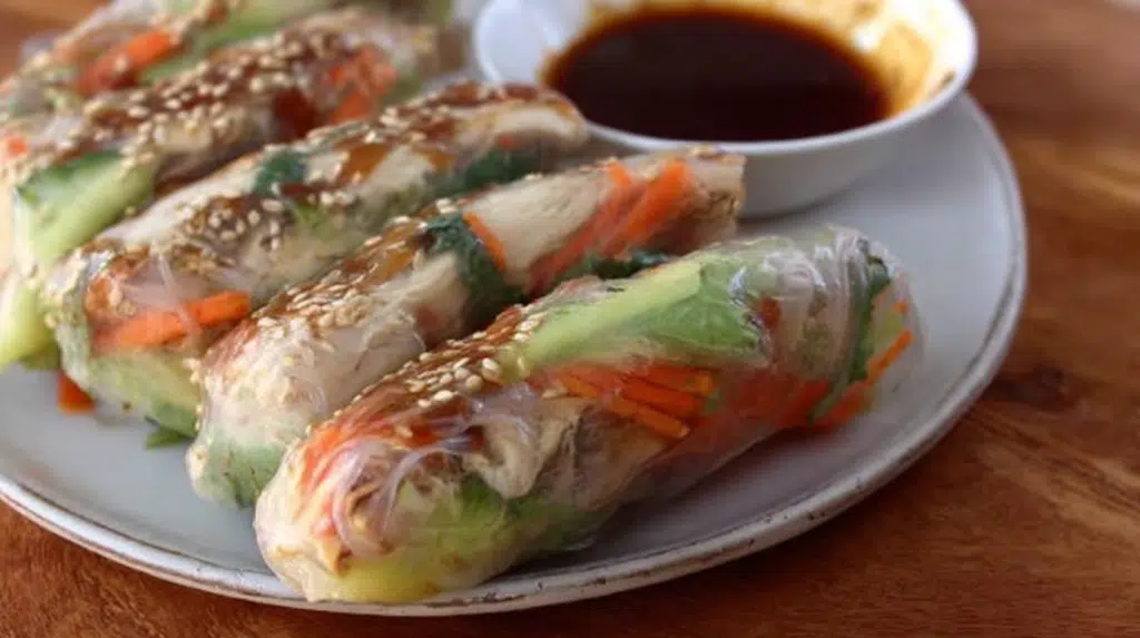 Teriyaki Chicken Rice Paper Rolls