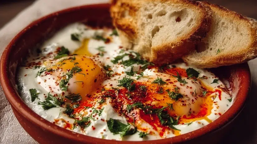 Turkish Eggs with Herbed Yogurt