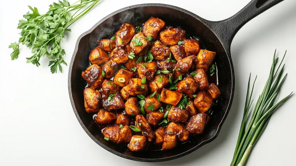 BBQ chicken sweet potato skillet