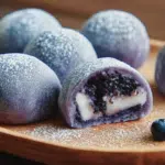 Blueberry Cream Mochi Buns