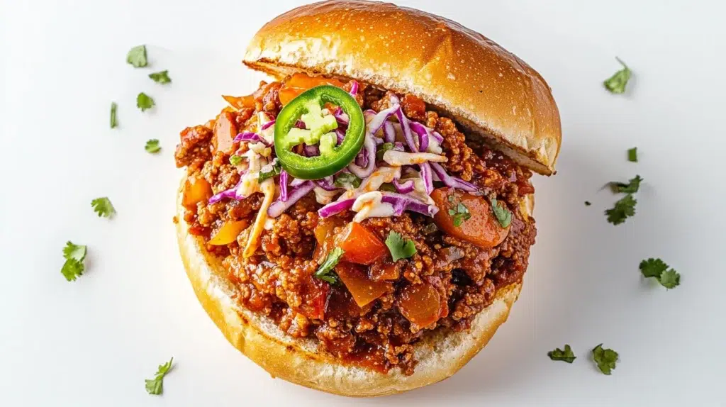 Cajun chicken sloppy joes