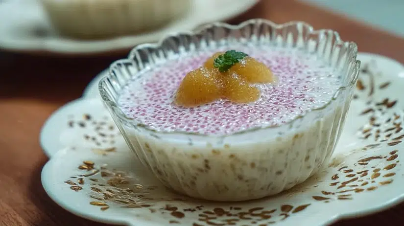 Coconut Pudding with Sago