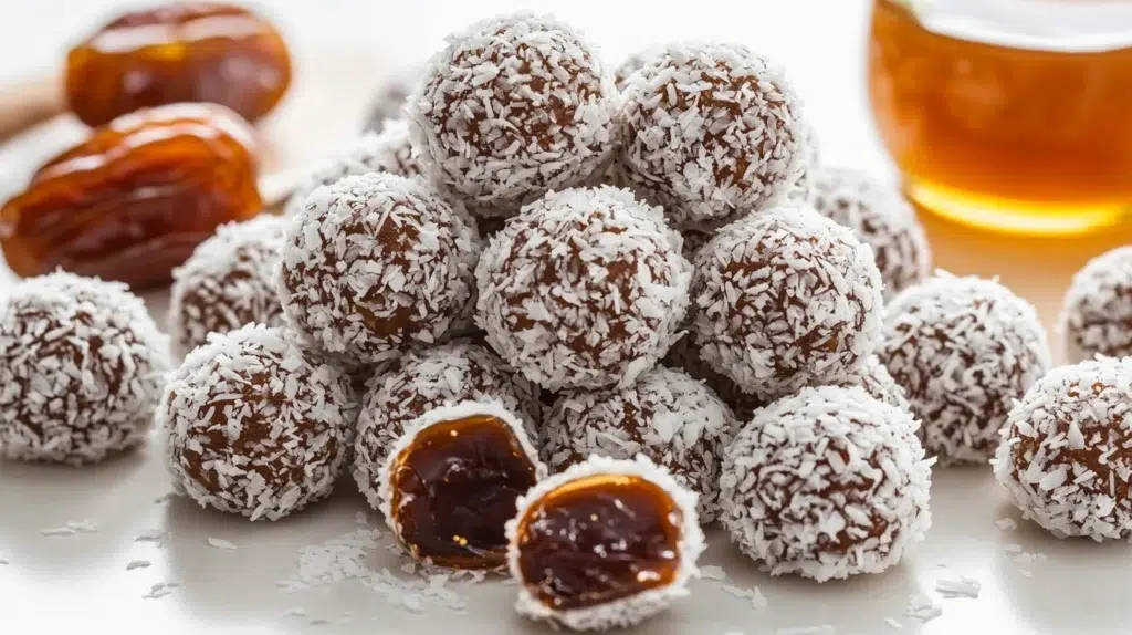 Coconut date balls