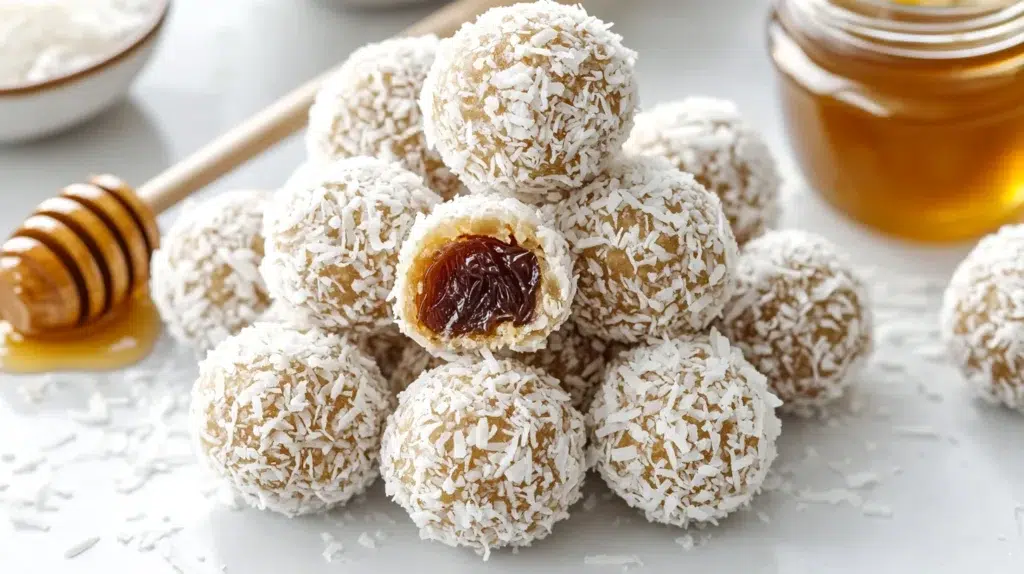 Coconut date balls