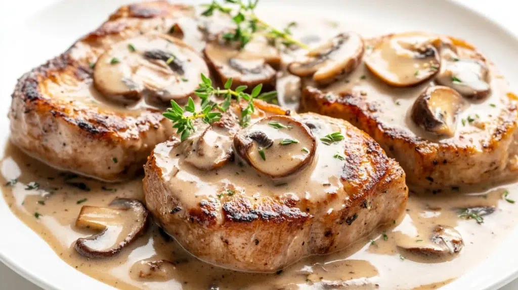 Cream of mushroom pork chops