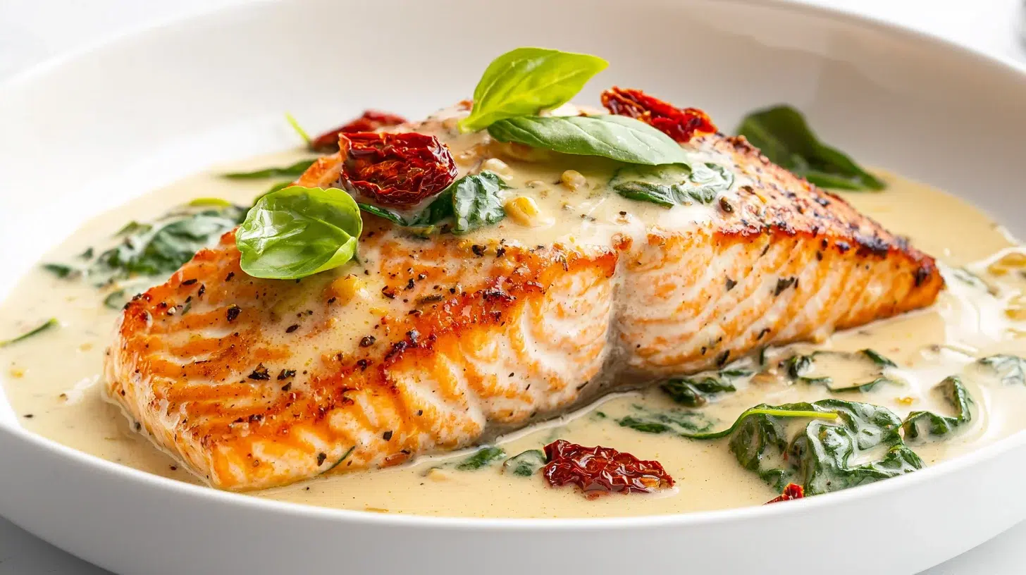 Creamy Tuscan Salmon That Your Family Will Love