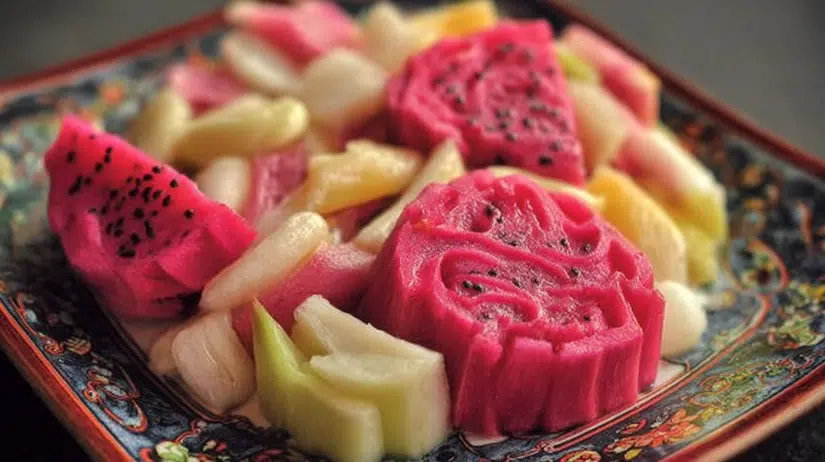 Dragon Fruit Savoury Bean Salad